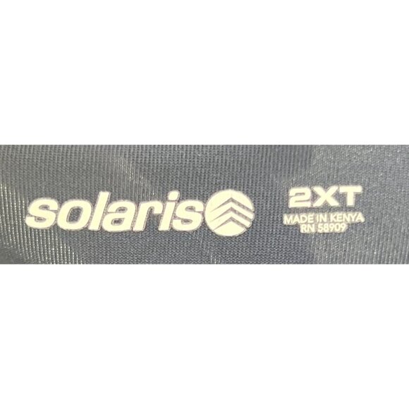 Solaris Mens Navy Long Sleeve Shirt Size 2XT Polyester Lightweight - Picture 3 of 6